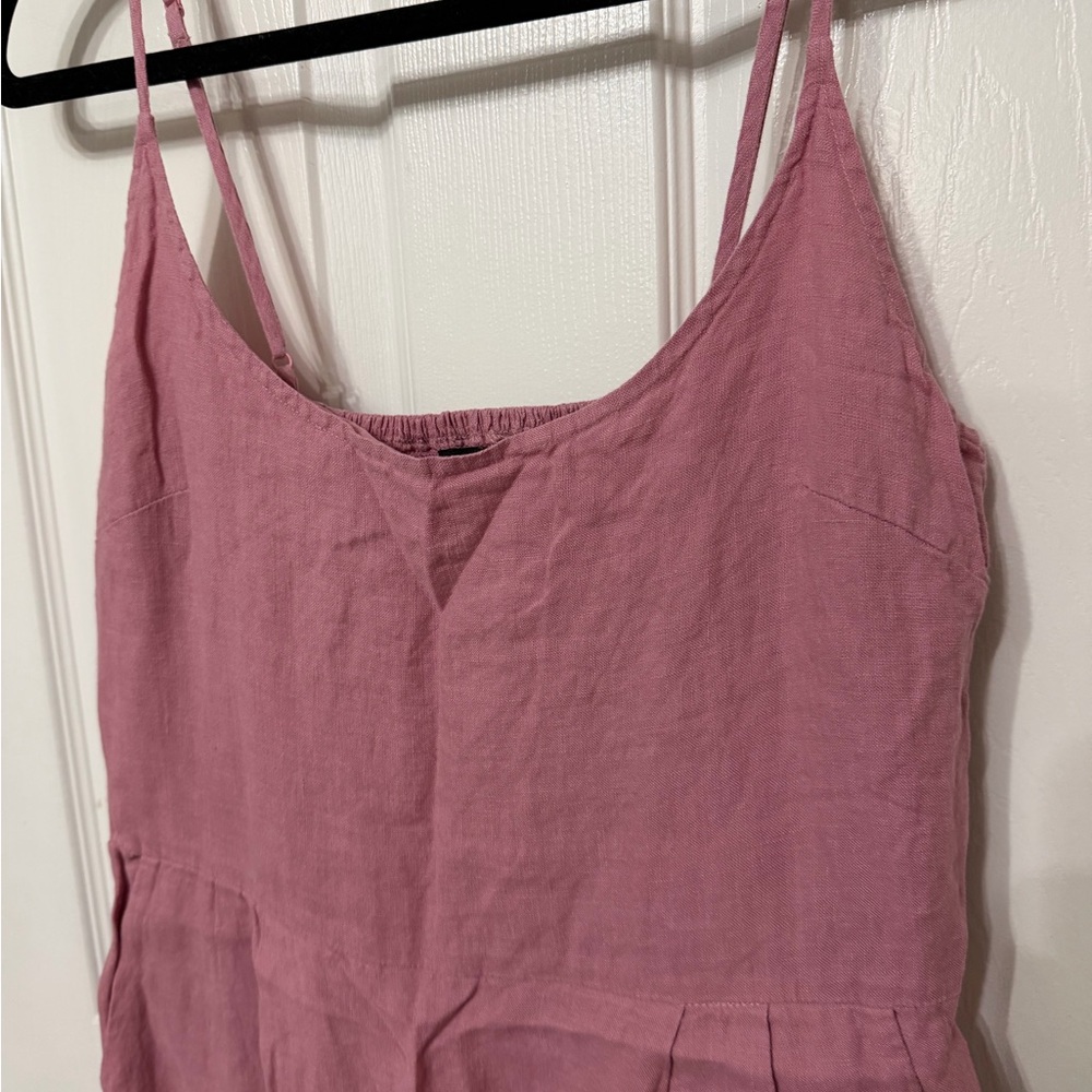 Quince Blush Pink Sleeveless Midi Dress - Picture 3 of 9